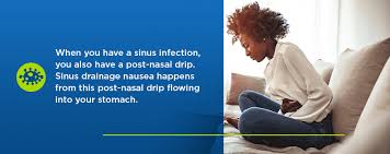 nausea are connected to sinus infections