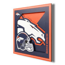 Nfl Denver Broncos 3d Logo Series Wall