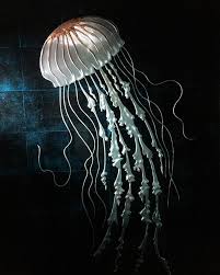 Paul Clifford Jellyfish Deep Etched On