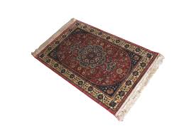 persian machine knotted silk rug
