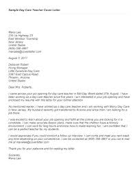 Preschool Teacher Cover Letter Sample Letter