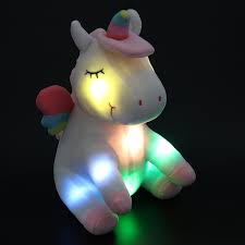 Dropshipping Free Shipping 30cm Led Plush Unicorn Toys Light Up Stuffed Animals White Glowing Unicorn Toys For Kids Gifts Stuffed Plush Animals Aliexpress