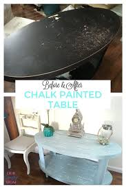 french poem chalk painted sofa table