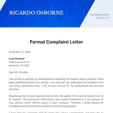 free complaint letter templates