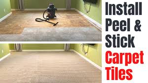 installing l and stick carpet tiles