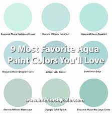 9 most favorite aqua paint colors you