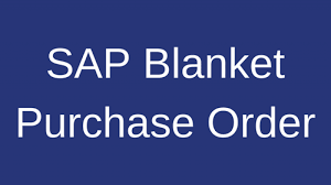 sap blanket purchase order tutorial