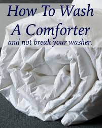 how to wash comforters home ec101