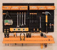 Wall Mounted Tool Rack Organiser With
