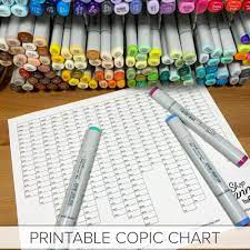 printable copic marker chart full