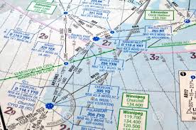 Air Navigation Chart Alberta Canada Map