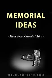 memorial ideas made from cremated ashes