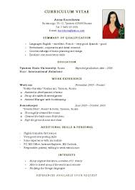 Example Of Simple Resume For Student 9 Istudyathes