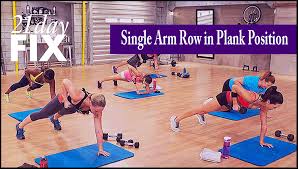 21 day fix exercise exle single arm row in plank position