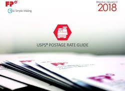 Usps Postage Rate Guide Mailing Shipping Systems Mailing