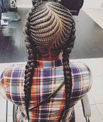 This style looks beautifully elaborate and sophisticated while still maintaining its uniqueness. Fish Bone Braids Natural Hair Styles Cornrow Hairstyles Braids For Kids