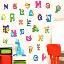 A Z Alphabet Letters Wall Stickers