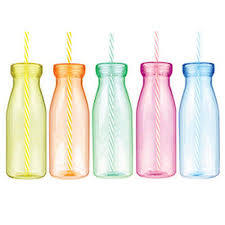 Plastic Bottle With Straw Top