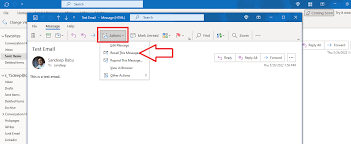 how to recall an email in outlook a