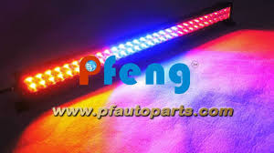 Multi Color Strobe Led Light Bar 31 5 Inch 180w Youtube