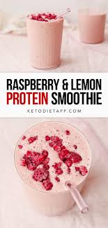 raspberry lemon protein smoothie