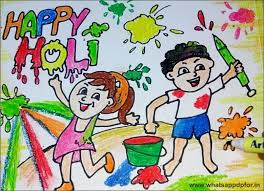 Drawing of any festival posted on drawings. Happy Holi Drawing Images Drawing Of Holi With Colour 2021 Collection