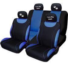 Vw New Blue Flat Cloth Car Seat Covers