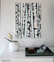 Diy Birch Tree Art Persia Lou