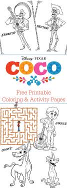 This exciting story is about the colorful holiday of the day of the dead. Disney Pixar Coco Coloring Pages Free Printable Life Family Joy