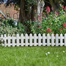 4 X Smart Garden White Picket Fence