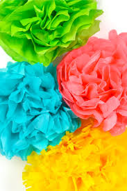 how to make tissue paper flowers four