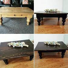 Coffee Table Black Painted Furniture