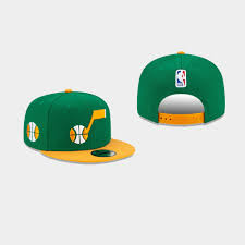 Nba mitchell ness utah jazz g164 donegal visor fitted hat cap. Utah Jazz 2021 Earned Edition Green 9fifty Snapback Hat
