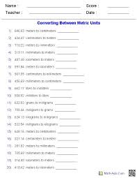 Metric Conversion Quiz Worksheets