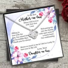 to my mother in law necklace from