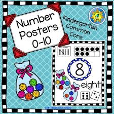 Math Number Anchor Charts 0 10 Kindergarten Common Core Candy Theme