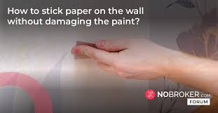 How To Stick Paper On Wall Without