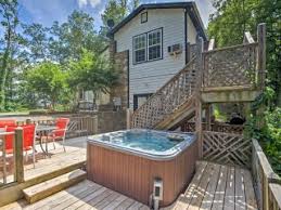 Private hot tubs add to the relaxing factor of vacations; North Carolina Mountains Cabin Rentals Cabins In The Smoky Mountains Nc Flipkey