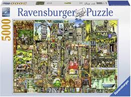 Пазл step puzzle art collection карта мира (85407), 4000 дет. Amazon Com Ravensburger Colin Thompson Bizarre Town 5000 Piece Jigsaw Puzzle For Adults Softclick Technology Means Pieces Fit Together Perfectly Toys Games