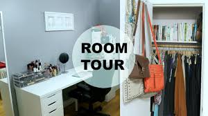 room tour office organization makeup