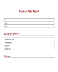 14 Sample Trip Reports Word Apple Pages Google Docs Pdf