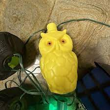 Vintage Owl Cat Blow Mold String Lights