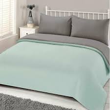 pillowcase reversible grey bedding set