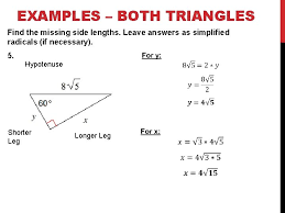 Some of the worksheets for this concept are unit 8 right triangles name per, right triangle trig missing sides and angles, 9 solving right. Geometry Unit 8 8 4 Special Right Triangles