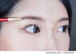 young women s eye makeup up scene