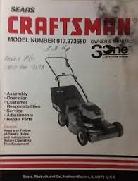 Craftsman mower model 917 ✅. Sears Craftsman 917 373680 Walk Behind 22 Lawn Mower Owners Manual 5 3 H P Ebay