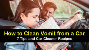 7 handy ways to clean vomit from a car