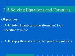 3 5 solving equations and formulas