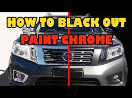 How To Paint Over Chrome Black Out