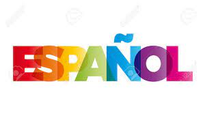 スペイン語の単語。ベクター バナー テキストの色虹で。のイラスト素材・ベクター Image 57937767
